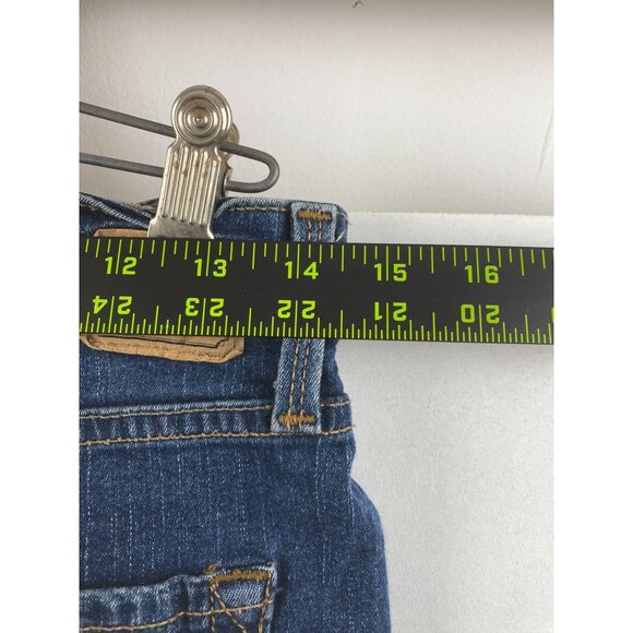 Signature By Levi Strauss & Co. Womens Medium Blue Bootcut Jeans Misses 8 Short - Picture 4 of 16